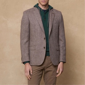 Ennis Herringbone Tweed Blazer