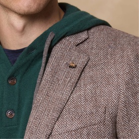Ennis Herringbone Tweed Blazer