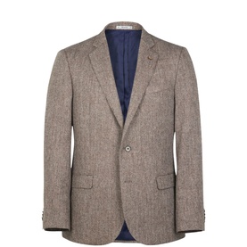 Ennis Herringbone Tweed Blazer
