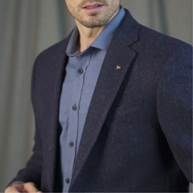 Ennis Herringbone Tweed Blazer