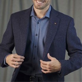 Ennis Herringbone Tweed Blazer