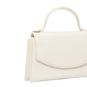 Leather Top Handle Clutch