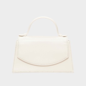 Leather Top Handle Clutch