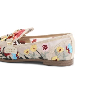 Madeline Embroidered Snaffle-Trim Loafers