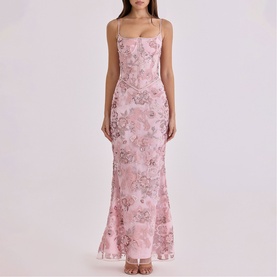 Naima Beaded Corset Dress