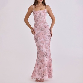 Naima Beaded Corset Dress