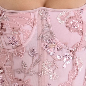 Naima Beaded Corset Dress