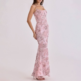 Naima Beaded Corset Dress