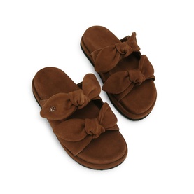 Reva Bow Suede Sandals
