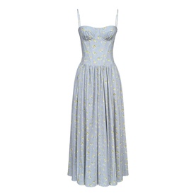 Rona Wildflower Print Lace-Up Dress