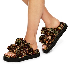 Sunshine Floral Embroidered Sandals