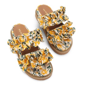 Sunshine Floral Embroidered Sandals