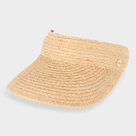 Raffia Visor Cap