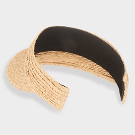 Raffia Visor Cap