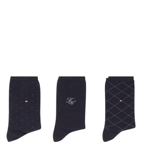 Three-Pack Monogram Socks Gift Set