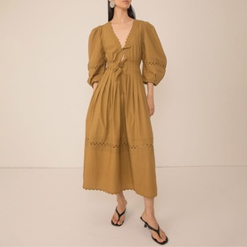 Pilar Pleat Dress