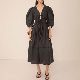 Pilar Pleat Dress