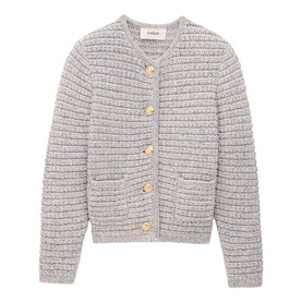 Guspa Textured Knitted Cardigan