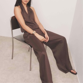 Linen Wide Trousers