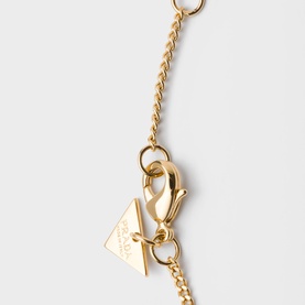 Enamelled Logo Metal Necklace