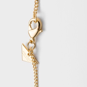 Enamelled Logo Metal Necklace