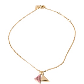 Enamelled Logo Metal Necklace