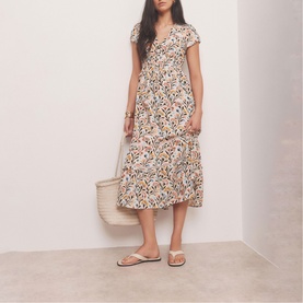 Floral Print Midi Dress
