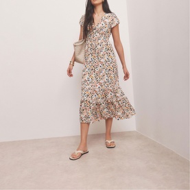 Floral Print Midi Dress