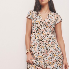 Floral Print Midi Dress