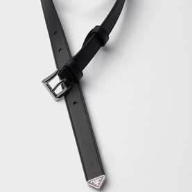 Triangle Logo Leather Belt
