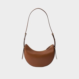 Triangle Logo Small Leather Shoulder Bag
