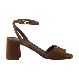 Suede Block Heeled Sandals
