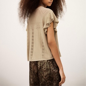 Piera Pointelle Knitted Top