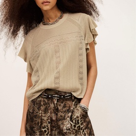Piera Pointelle Knitted Top