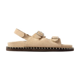 Suede Flat Sandals