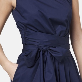 Avril Belted Flared Dress