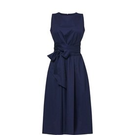 Avril Belted Flared Dress