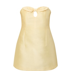 Charlotte Bow-Detail Mini Dress