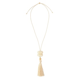 Resin Tassel Pendant Necklace