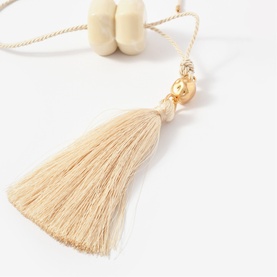 Resin Tassel Pendant Necklace
