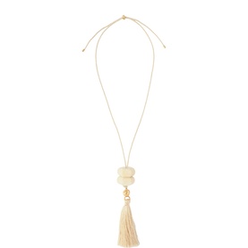 Resin Tassel Pendant Necklace