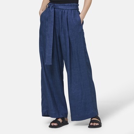 Hepburn Belted Wide-Leg Trousers