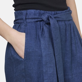 Hepburn Belted Wide-Leg Trousers