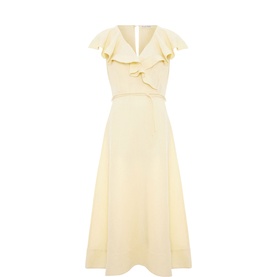 Matilda Frill Trim Flared Dress