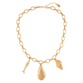 Shell Charm Chain Necklace