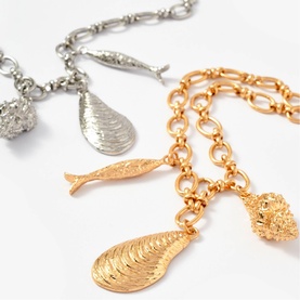 Shell Charm Chain Necklace