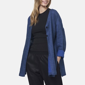 Stevie Collarless Overshirt
