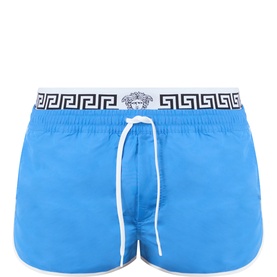 Double-Waistband Swim Shorts
