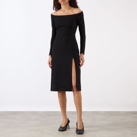 Fitted Off-The-Shoulder Dress