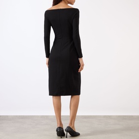 Fitted Off-The-Shoulder Dress